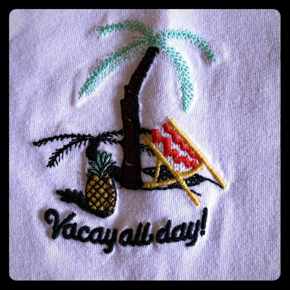 Jack & Jones “Vacay All Day” Embroidered T-Shirt